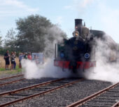 A toute vapeur, comme autrefois, en gare de Cayeux-sur-Mer !